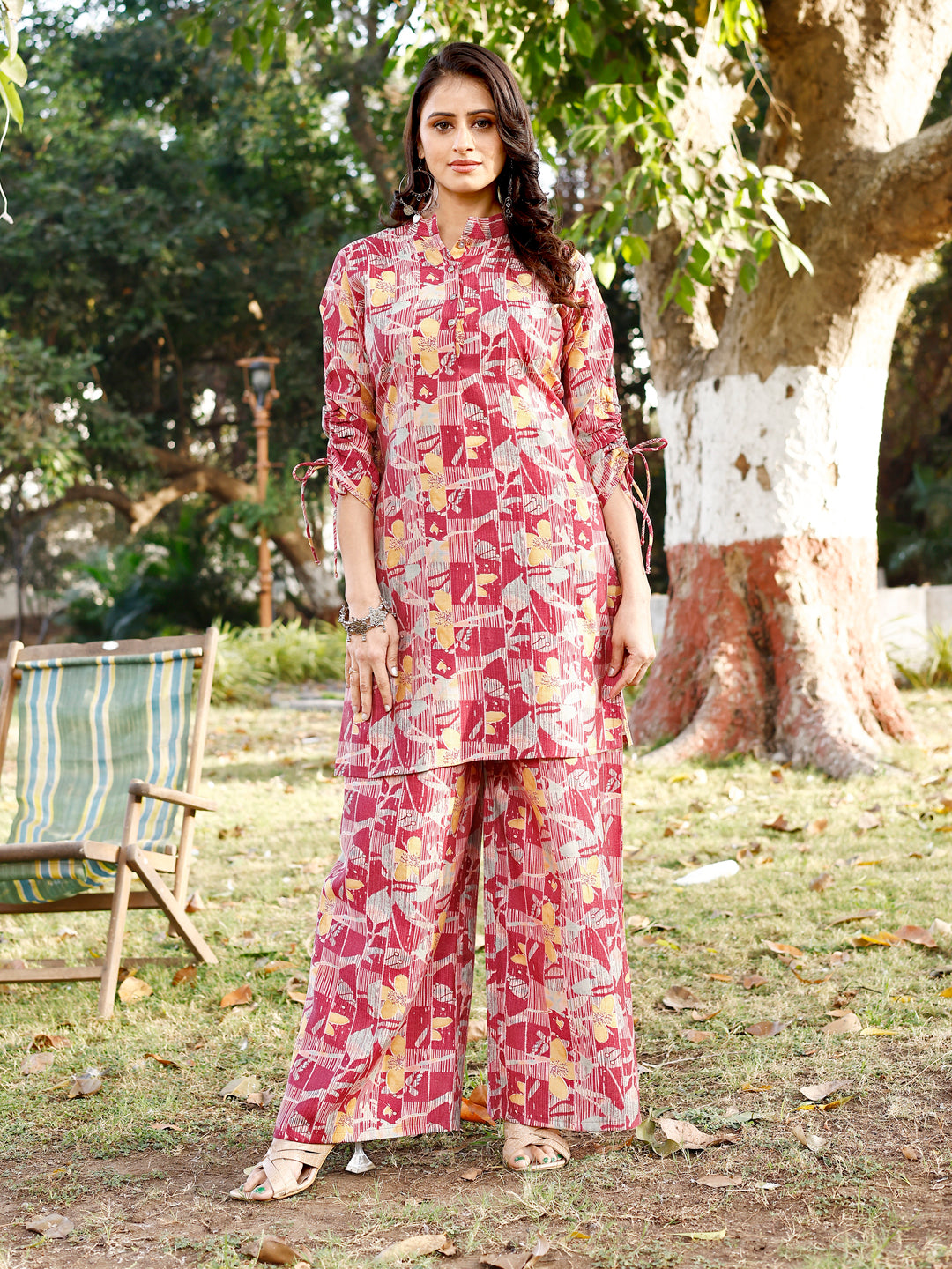 This Summer Season Beautiful Model Silk Co-Ord Dresses Dori Design Sleeve For Women's