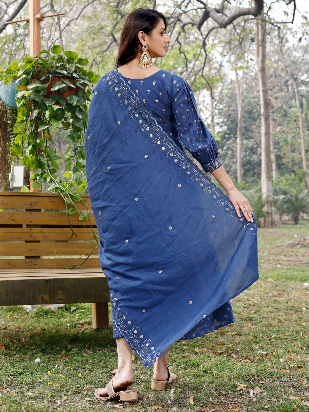 The Stunning Special Designed Long Kurta With Dupatta Suit