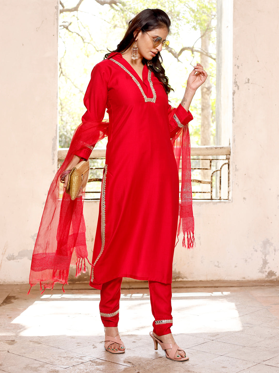 Elegant Stylish Solid Salawar Suit