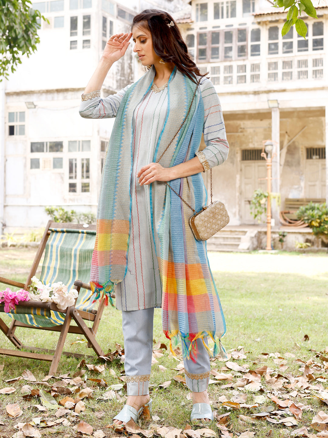 South Soft Cotton Kurta set with Dupatta Collection