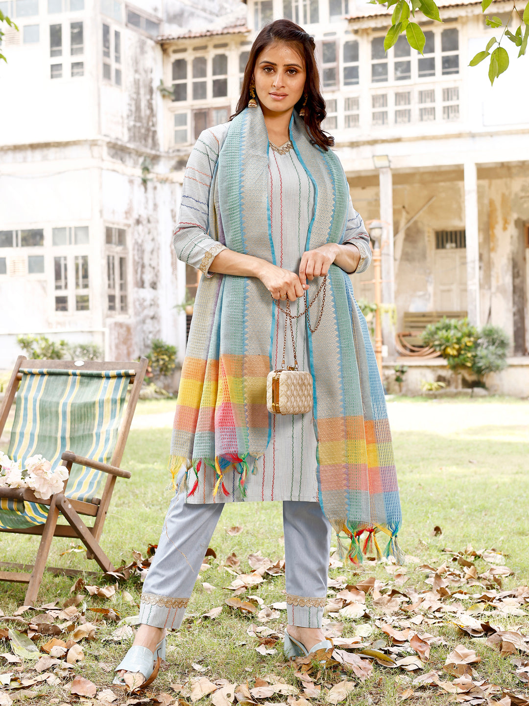 South Soft Cotton Kurta set with Dupatta Collection