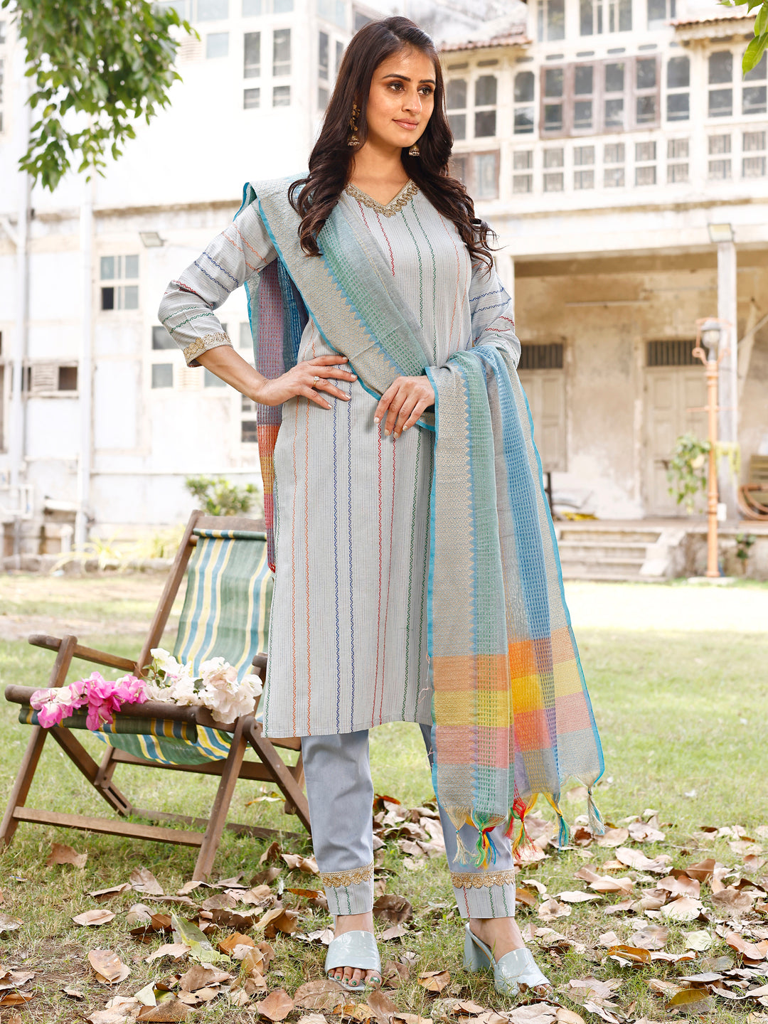 South Soft Cotton Kurta set with Dupatta Collection